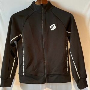 Jordan Jump Man Boy’s Black Long Sleeve Full Zip Activewear,  Size 12/13 Yrs